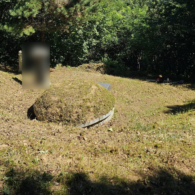 경기 벌초대행 작업 후 정리된 묘역